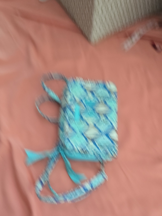 Handbags - Turquoise Patterned Crossbody Bag